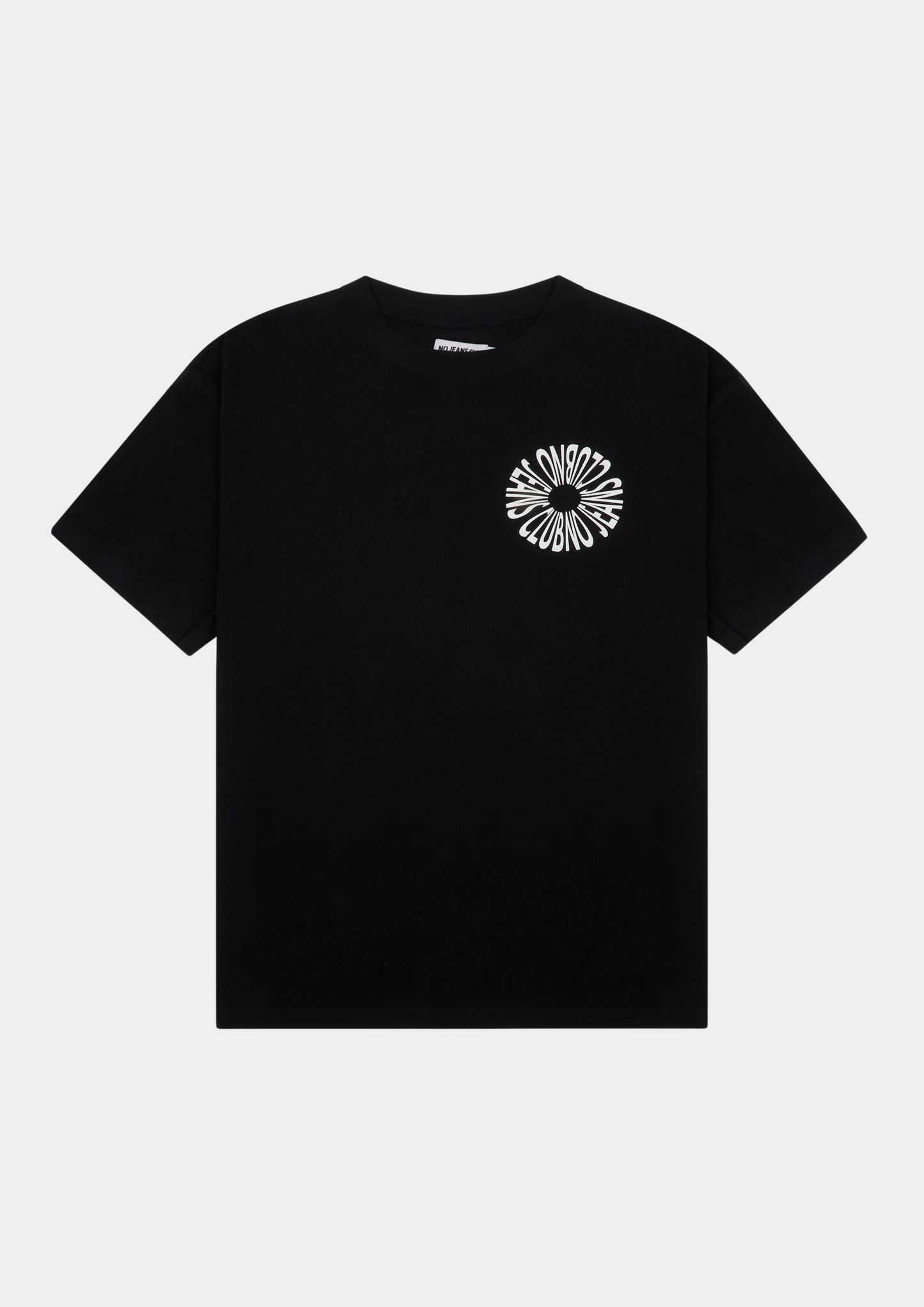 black 'crew' t-shirt