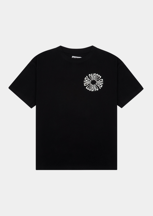 black 'crew' t-shirt