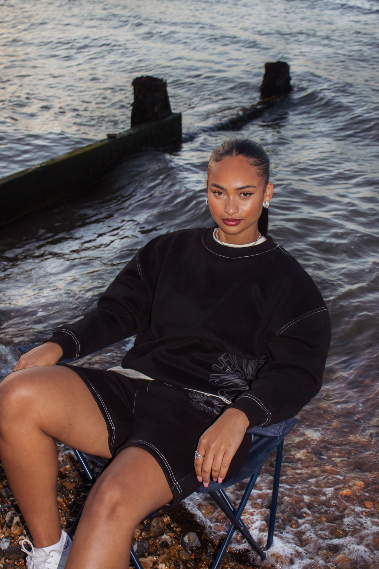 midnight motif sweatshirt